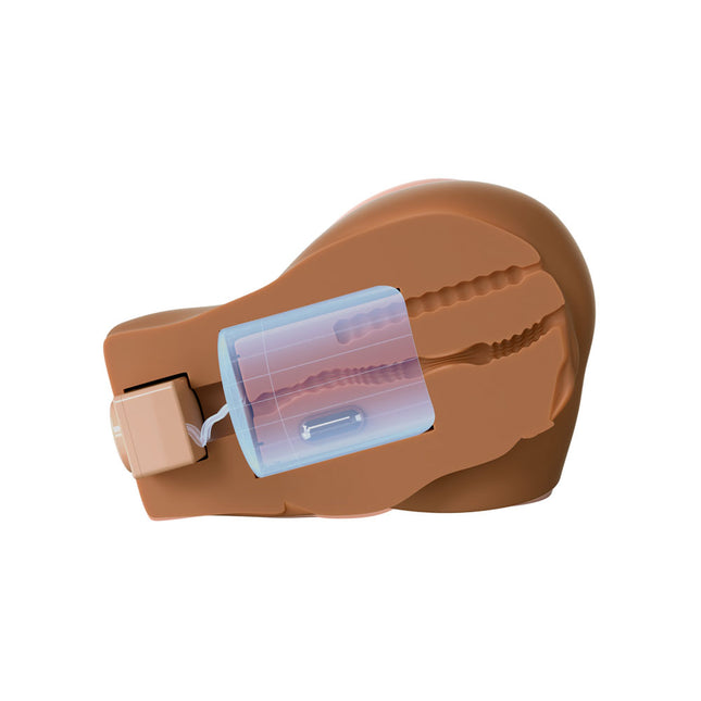 PDX Elite Back That Ass Up - Brown USB Rechargeable Auto Mega Masturbator