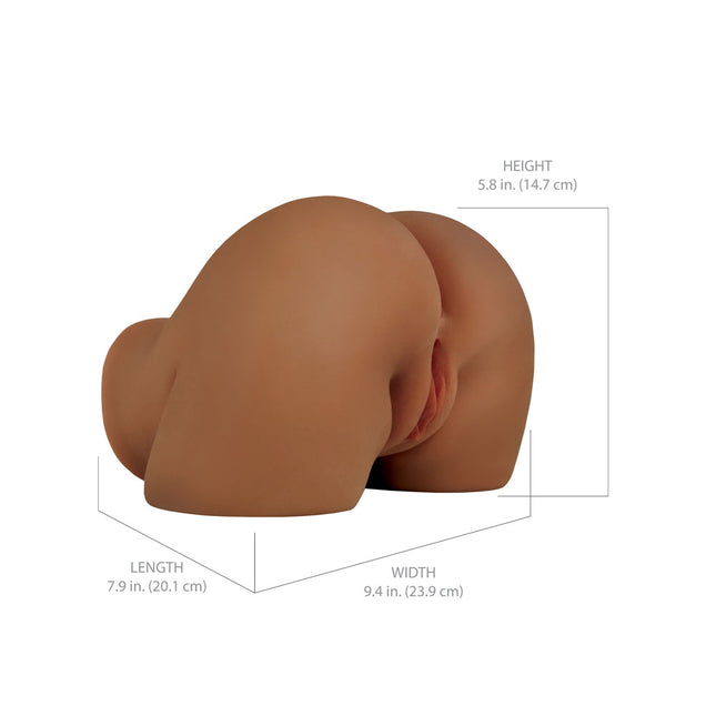 PDX Elite Shake That Ass - Brown USB Rechargeable Vibrating Mega Masturbator