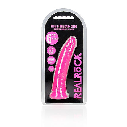 REALROCK 6 Inch Slim Glow in the Dark Neon - Pink