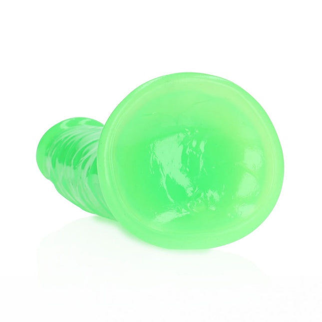 REALROCK 7 Inch Slim Glow in the Dark Neon Green Dildo