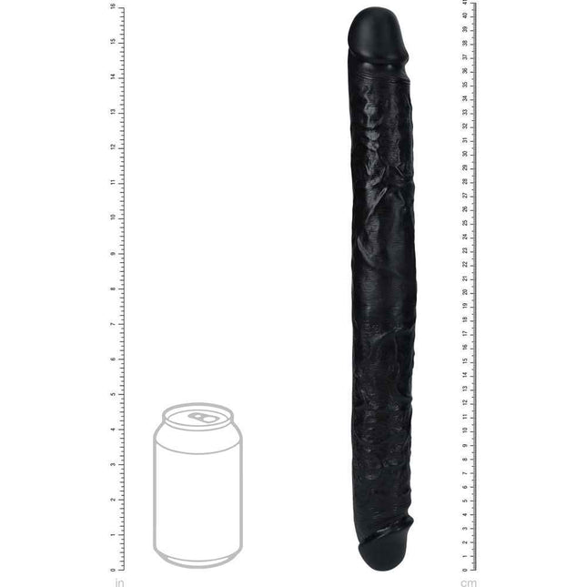 REALROCK 16 Inch Thick Double Dildo - Black Size Guide