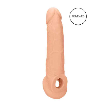 REALROCK 9 Inch Realistic Penis Extender with Rings Renewed
