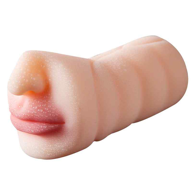 Realistic Face Pocket Pussy Oral Male Masturbator with mouth and nose