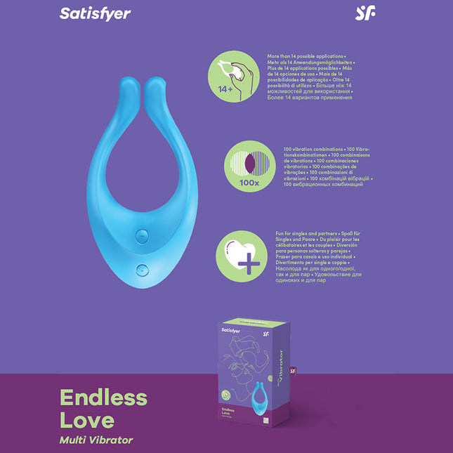 Satisfyer Endless Love Blue Couples Stimulator