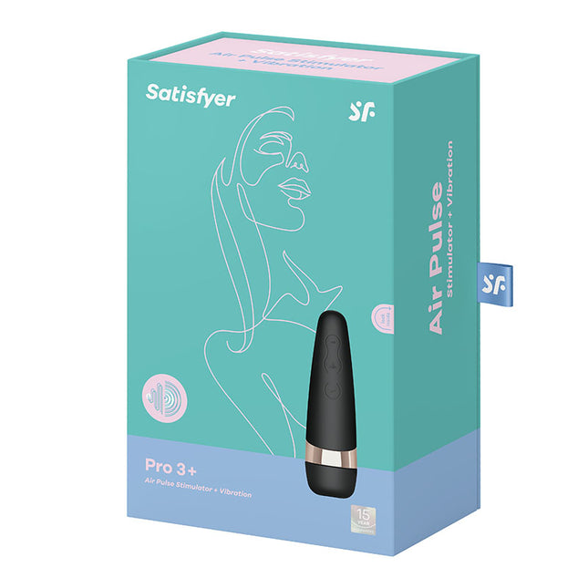 Satisfyer Pro 3+ Touch-Free USB-Rechargeable Clitoral Stimulator