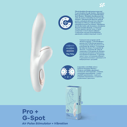 Satisfyer Pro + G-Spot Rabbit Vibrator & Clitoral Suction