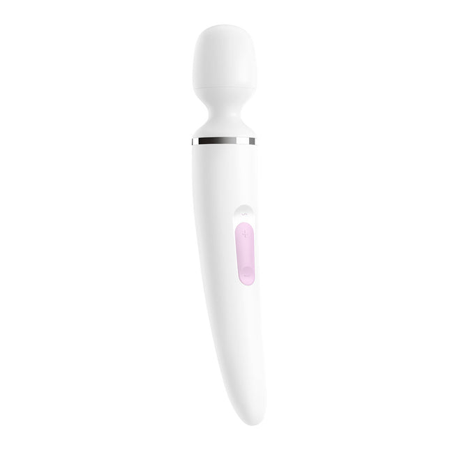 Satisfyer Wand-er Woman White Massager Wand Side View