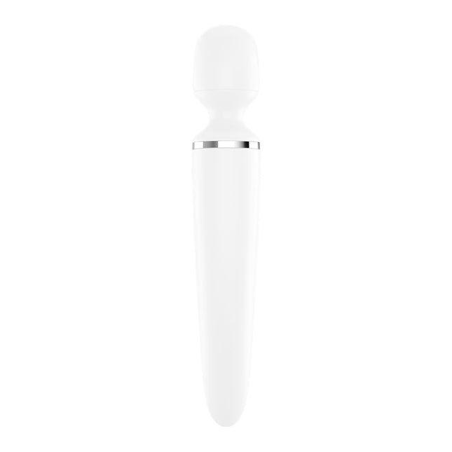 Straight Up View of Satisfyer Wand-er Woman White Massager Wand