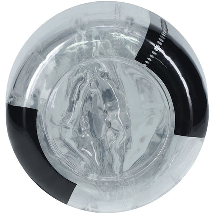 SHOTS Easy Rider Clear Vagina Stroker close up suction view