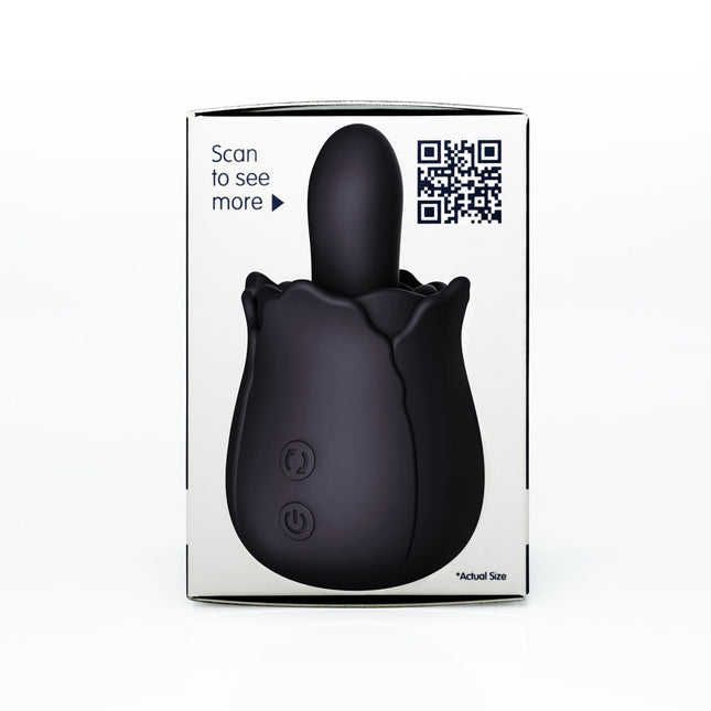 Skins Rose Buddies Tongue Licking Stimulator Size