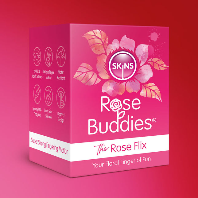 Front case view of Skins Rose Buddies The Rose Flix