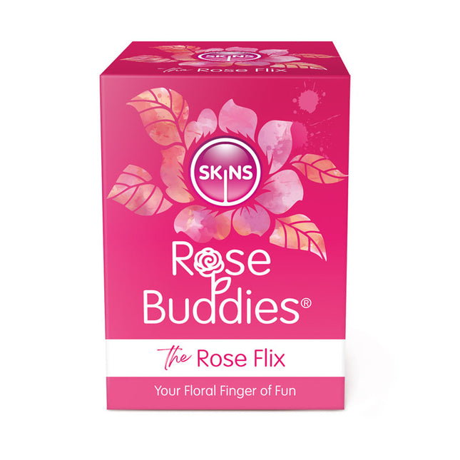 Top front view of Skins Rose Buddies The Rose Flix your floral finger of fun