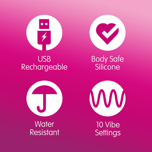 Skins Super Excite Rechargeable Pink Bullet Vibrator