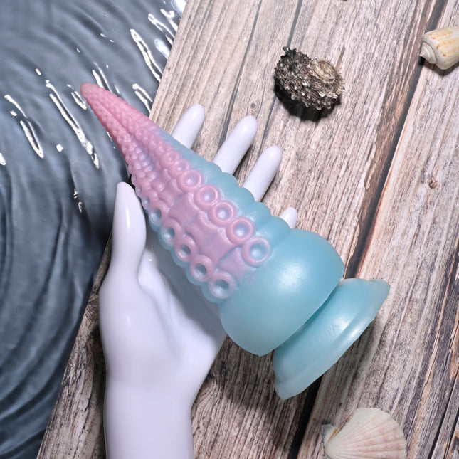 Selopa STUCK ON YOU Blue/Pink 7.5 Inch Tentacle Fantasy Dildo