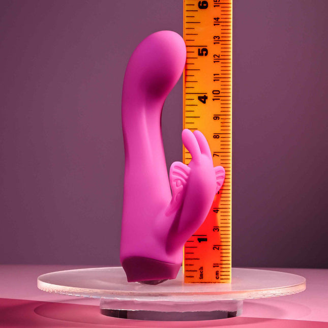 Selopa Butterfly Love Pink Butterfly Vibrator Size