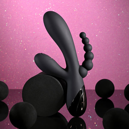 Selopa TRIPLE ACES - Black Triple Stimulator Vibrator