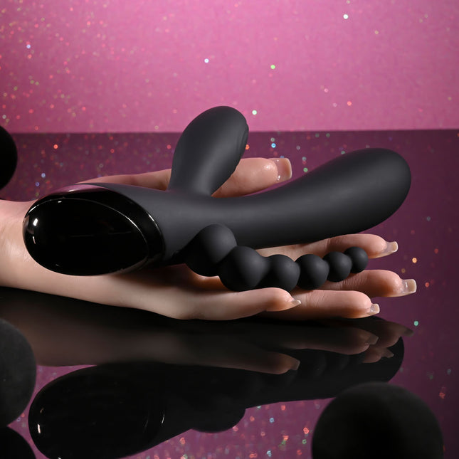 Selopa TRIPLE ACES - Black Triple Stimulator Vibrator