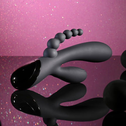 Selopa TRIPLE ACES - Black Triple Stimulator Vibrator