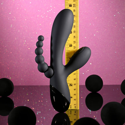 Selopa TRIPLE ACES - Black Triple Stimulator Vibrator