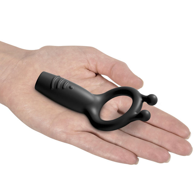 Sir Richards Vibrating Silicone Super C-Ring - Grey Vibrating Cock Ring
