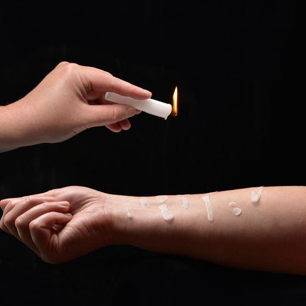 LaCire Drip Pillar Candles White Drip Candles - Set of 3