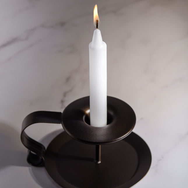 LaCire Drip Pillar Candles White Drip Candles - Set of 3
