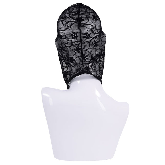 Sex & Mischief Lace Hush Hood - Black