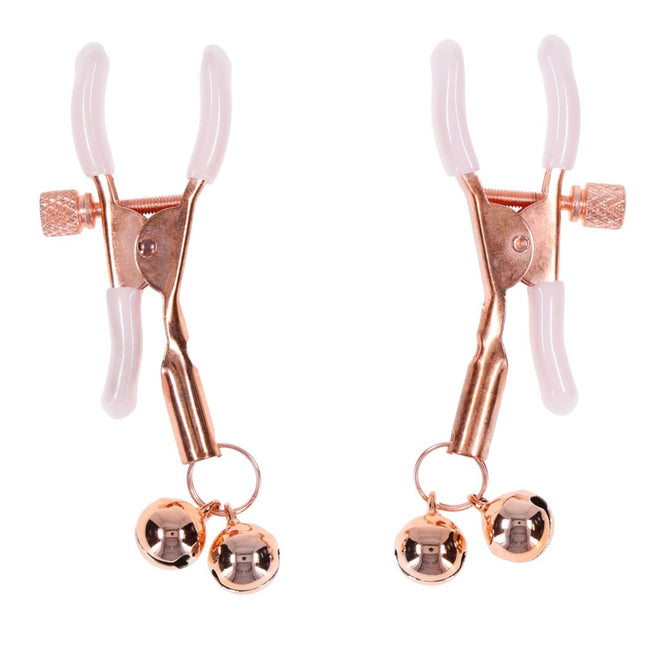 Sex & Mischief Peaches n CreaMe Bell Nipple Clamps - Set of 2