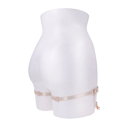 Sex & Mischief Peaches n CreaMe Pearl Garters - Set of 2