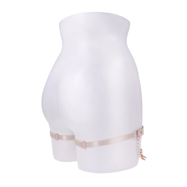 Sex & Mischief Peaches n CreaMe Pearl Garters - Set of 2