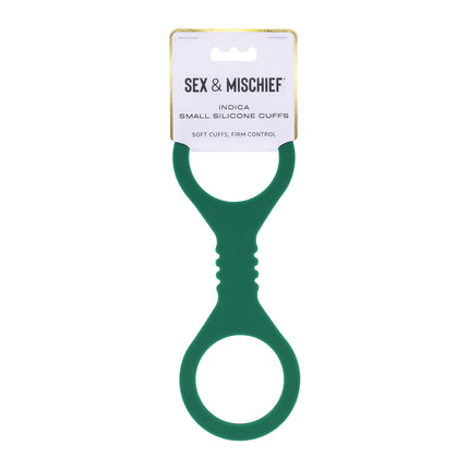Sex & Mischief Indica Small Silicone Cuffs - Green