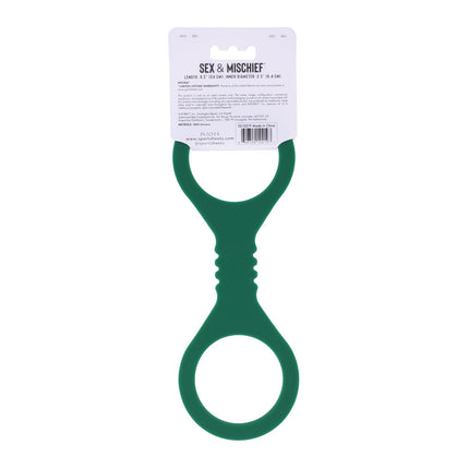 Sex & Mischief Indica Small Silicone Cuffs - Green