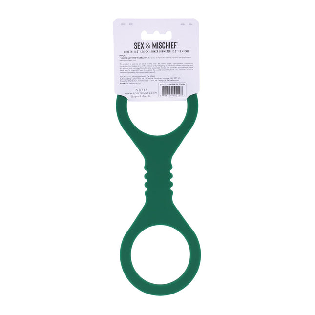 Sex & Mischief Indica Small Silicone Cuffs - Green