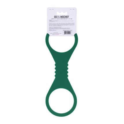 Sex & Mischief Indica Large Silicone Cuffs - Green