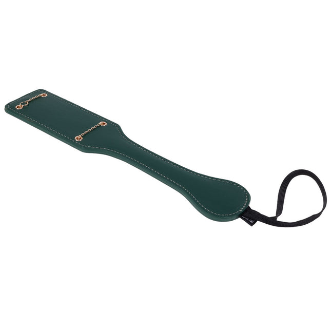 Sex & Mischief Indica Chain Impressions Paddle - Green/Gold
