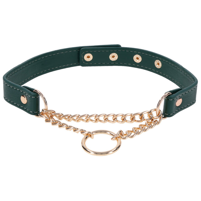 Sex & Mischief Indica Day Collar - Green/Gold