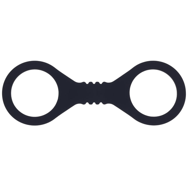 Sex & Mischief Shadow Small Silicone Cuffs - Black