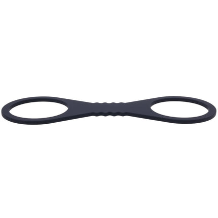 Sex & Mischief Shadow Large Silicone Cuffs - Black