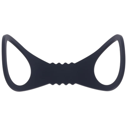 Sex & Mischief Shadow Large Silicone Cuffs - Black