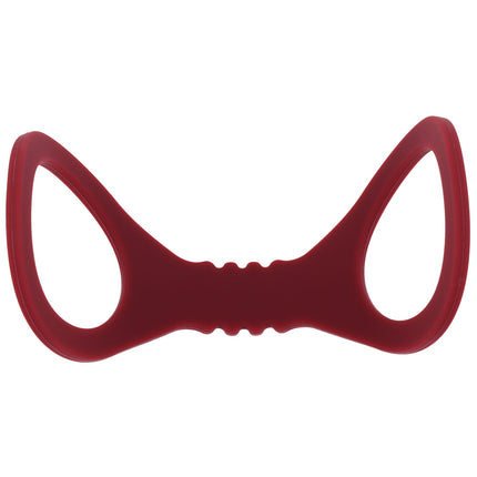 Sex & Mischief Enchanted Small Silicone Cuffs - Burgundy