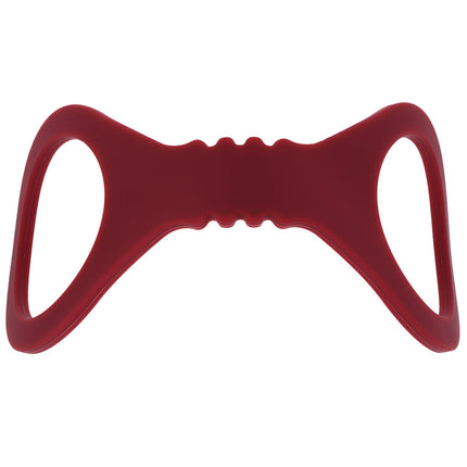 Sex & Mischief Enchanted Small Silicone Cuffs - Burgundy