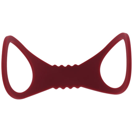 Sex & Mischief Enchanted Large Silicone Cuffs - Burgundy