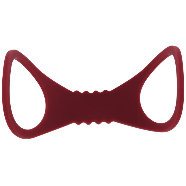 Sex & Mischief Enchanted Large Silicone Cuffs - Burgundy