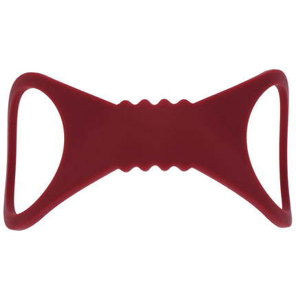 Sex & Mischief Enchanted Large Silicone Cuffs - Burgundy