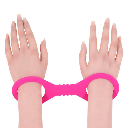 Sex & Mischief Small Hot Pink Silicone Cuffs