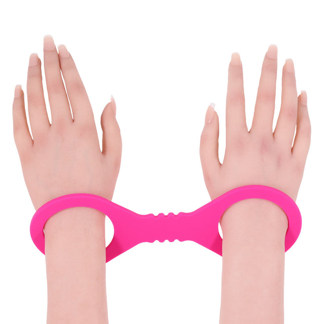 Sex & Mischief Small Hot Pink Silicone Cuffs