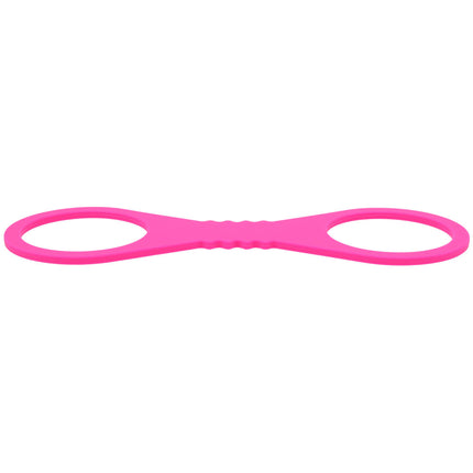 Sex & Mischief Large Hot Pink Silicone Cuffs