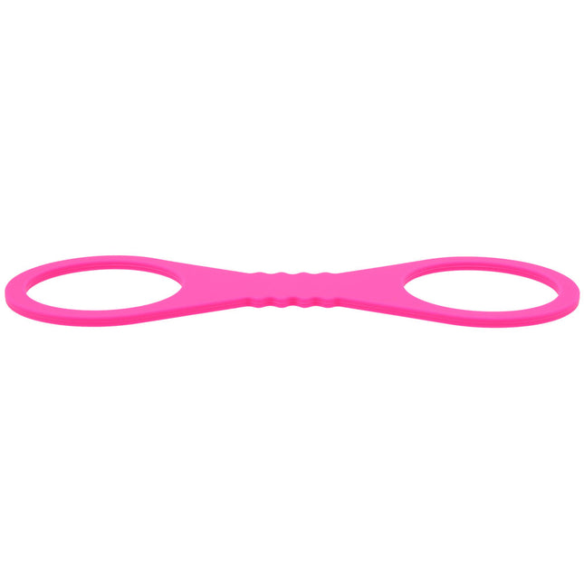 Sex & Mischief Large Hot Pink Silicone Cuffs