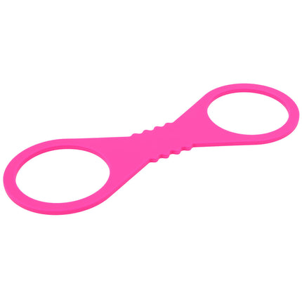 Sex & Mischief Large Hot Pink Silicone Cuffs