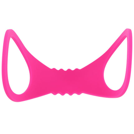 Sex & Mischief Large Hot Pink Silicone Cuffs